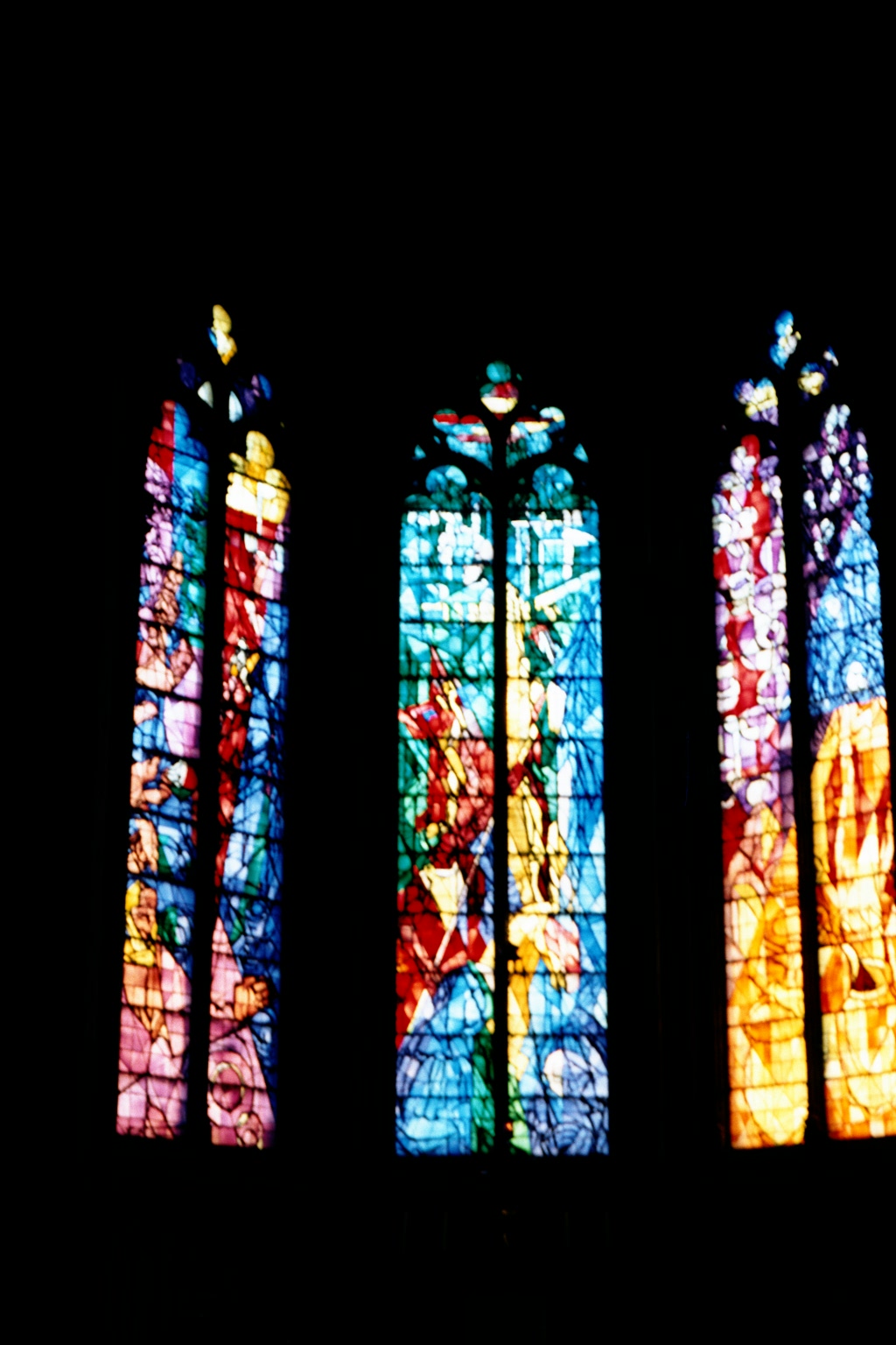 Stained glass windows of the cathedral in Metz