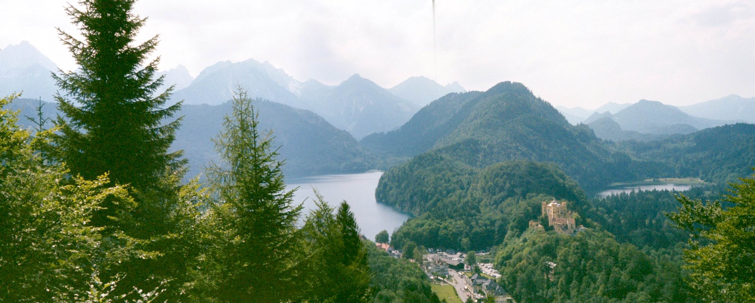 Panorama from the environs of Castle Neuschwanstein