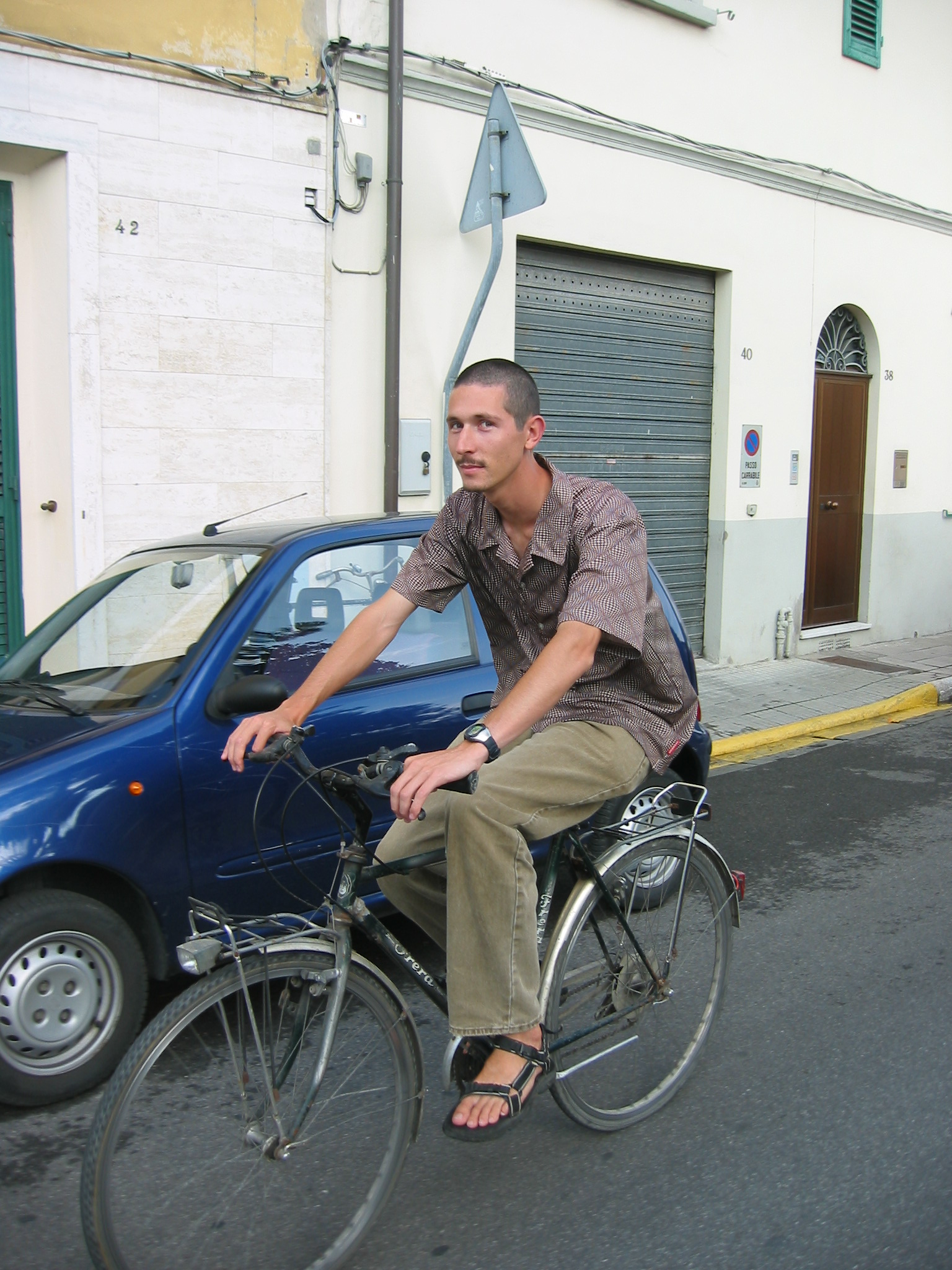 We ride bikes, are you handling the camera safely Marco?